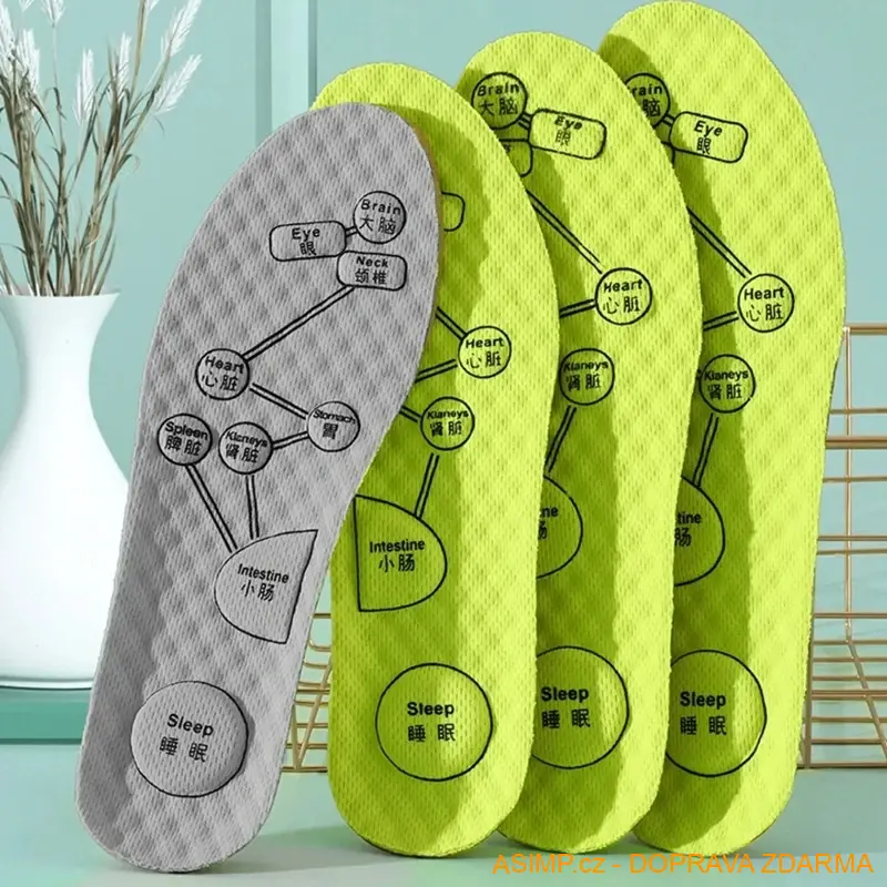 Unisex akupresurní vložky do bot (velikost 37 - 38) / A-003093 / DOPRAVA ZDARMA