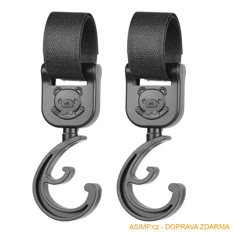 Organizéry - háčky na kočárek - Medvídek (2 ks) / A-004126 / DOPRAVA ZDARMA