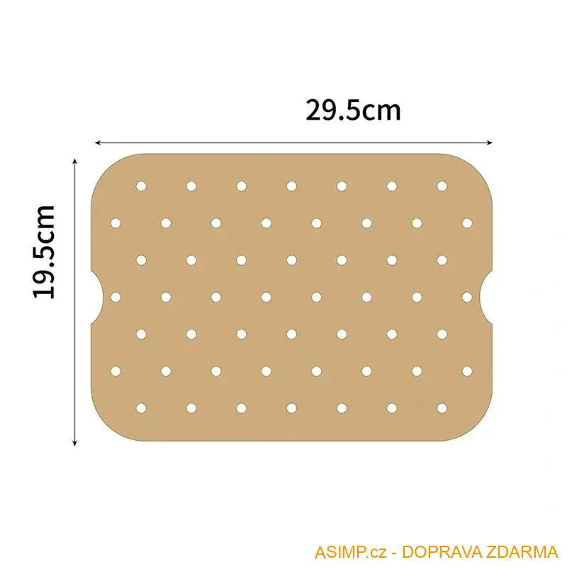 Pečicí papír do horkovzdušné fritézy (barva bílá - 50 ks) / A-004141 / DOPRAVA ZDARMA