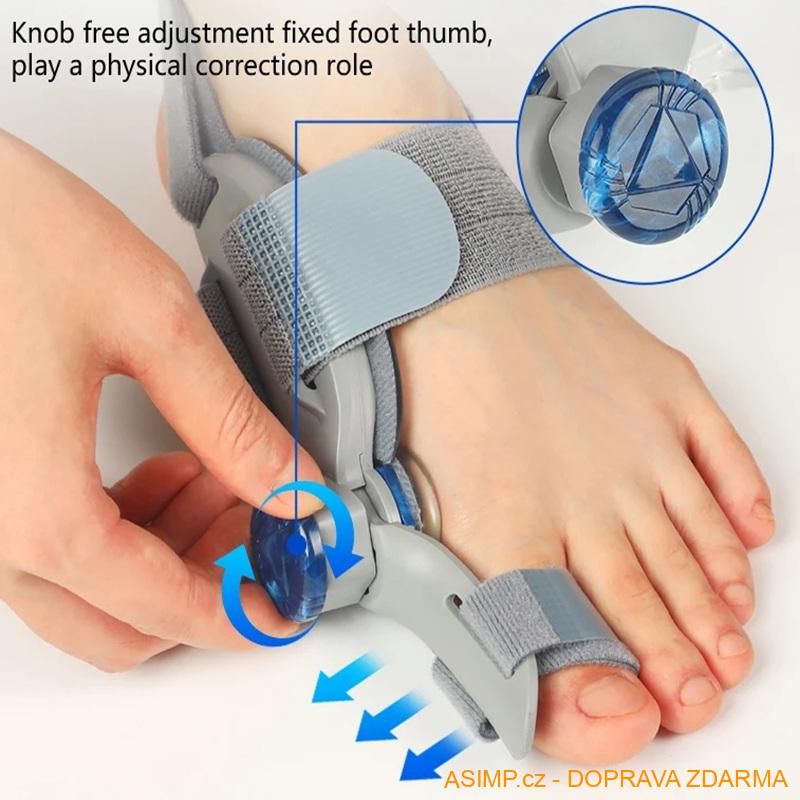 Nastavitelný korektor palce na noze (bílá - 2 ks) / A-004172 / DOPRAVA ZDARMA