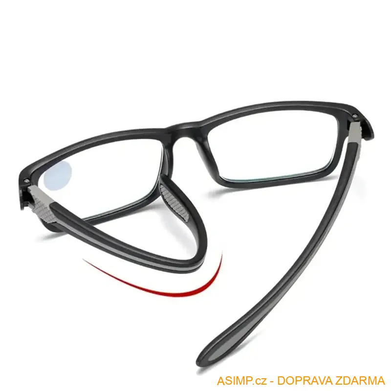 Unisex dioptrické brýle (barva černá - počet dioptrií: 1) / A-004151 / DOPRAVA ZDARMA