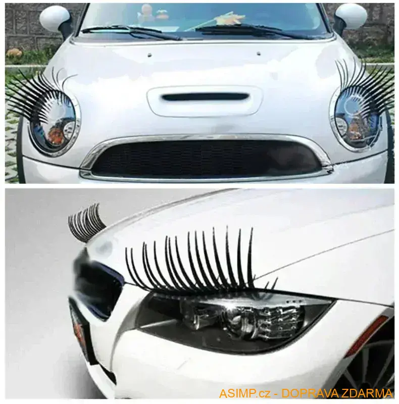 Okouzlující řasy na auto / A-000636 / DOPRAVA ZDARMA