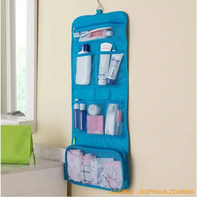 Přenosná skládací kosmetická závěsná taška / A-000526 / DOPRAVA ZDARMA