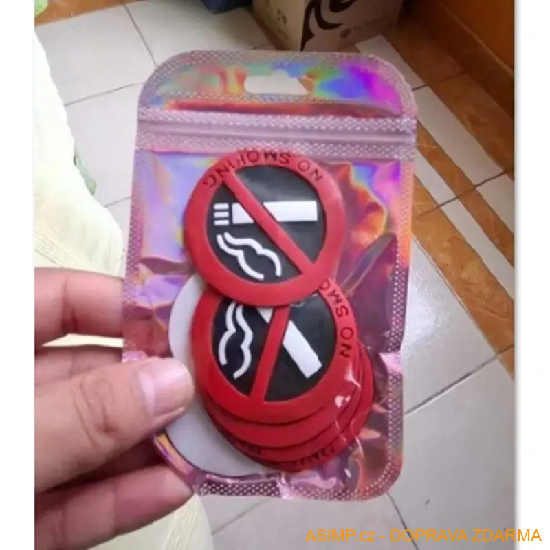 3D samolepka Zákaz kouření - No smoking (1 ks) / A-004080 / DOPRAVA ZDARMA