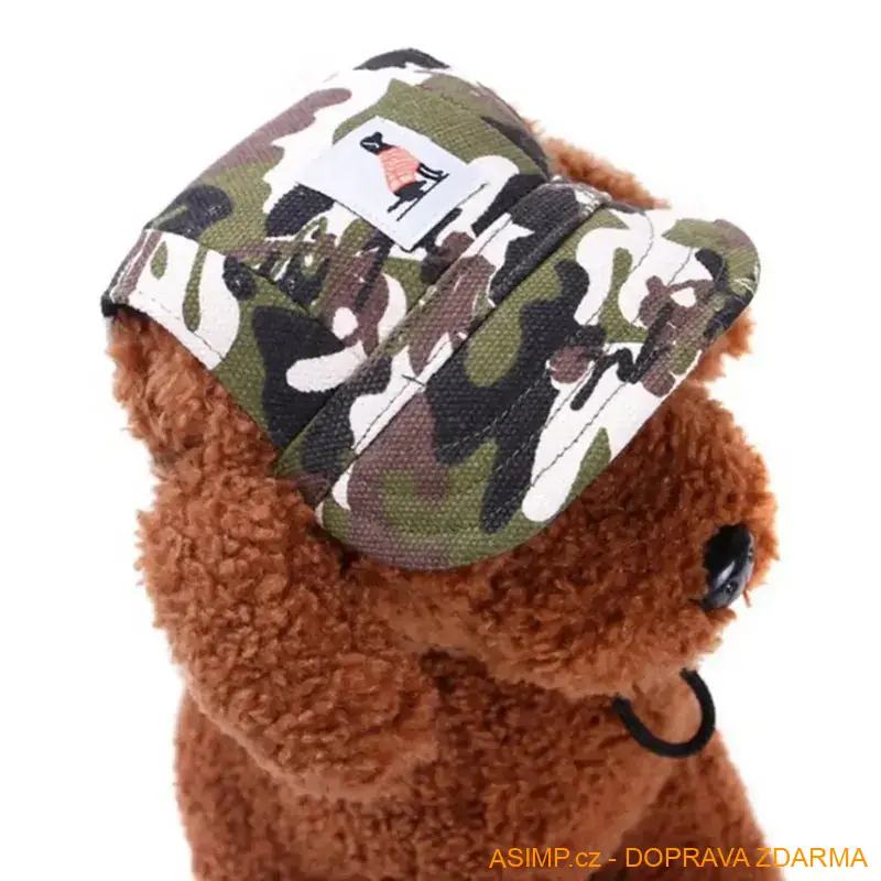 Plátěná kšiltovka pro psy (XL - květovaná) / A-001936 / DOPRAVA ZDARMA