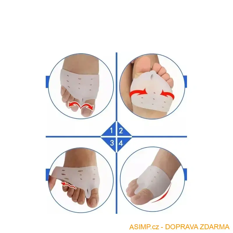 Korektor vbočeného palce (1 pár) / A-000181 / DOPRAVA ZDARMA