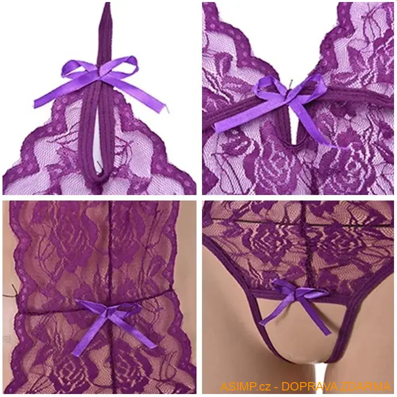 Dámské sexy spodní prádlo (fialová) / A-000495 / DOPRAVA ZDARMA