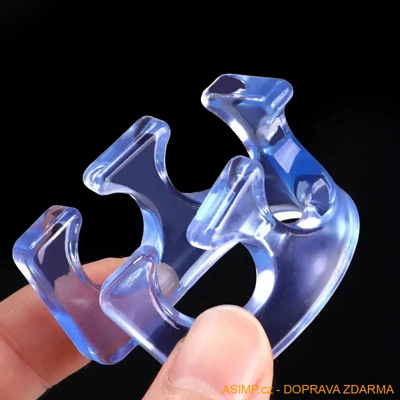 Silikonový oddělovač prstů (růžová - 3 páry) / A-000330 / DOPRAVA ZDARMA