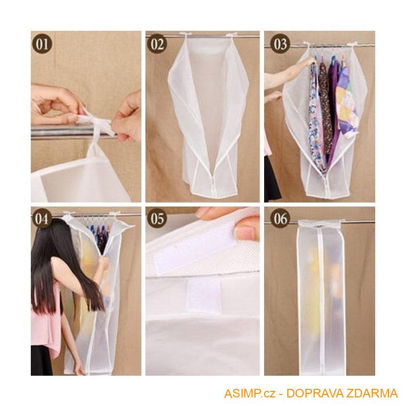 Ochranný obal na šaty / A-001613b / DOPRAVA ZDARMA