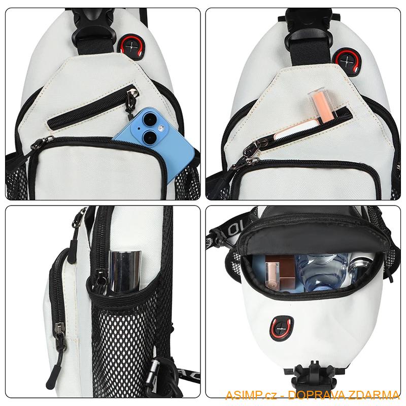 Dámská Crossbody taška - voděodolný batoh (barva tyrkysová) / A-004195 / DOPRAVA ZDARMA