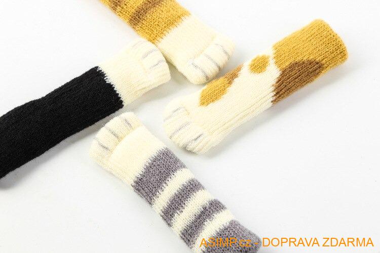 Ochranné ponožky na nohy od židle (4 ks) / A-000441 / DOPRAVA ZDARMA