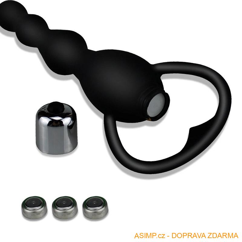 Anální korálkový vibrátor / A-000659 / DOPRAVA ZDARMA