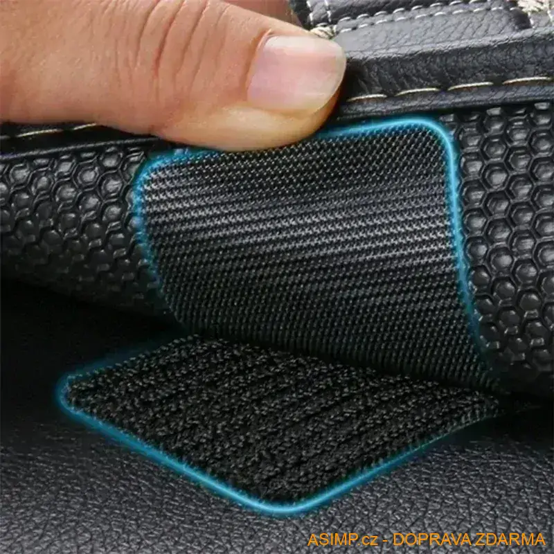 Oboustranné samolepicí fixační podložky na suchý zip (čtverec - 5 párů) / A-003171 / DOPRAVA ZDARMA