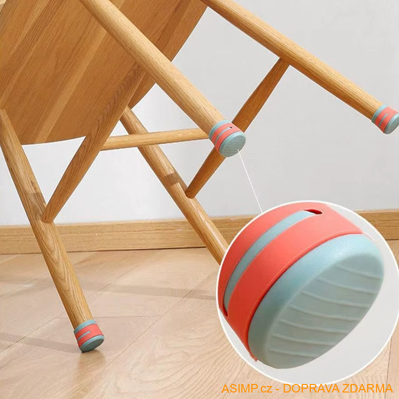 Ochranné špunty na židle (4 ks) / A-003260 / DOPRAVA ZDARMA