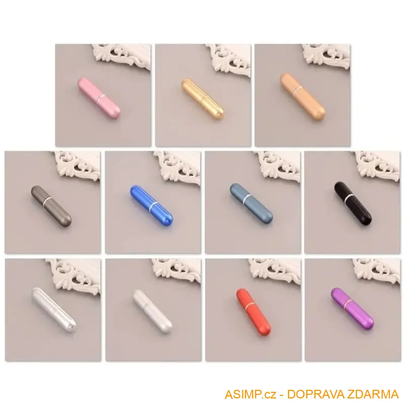 Plnicí flakon na parfém (5 ml - červená) / A-000504 / DOPRAVA ZDARMA