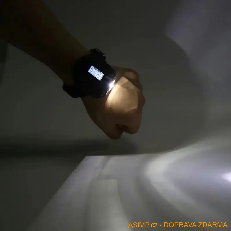 Taktické hodinky s LED svítilnou / A-004013 / DOPRAVA ZDARMA