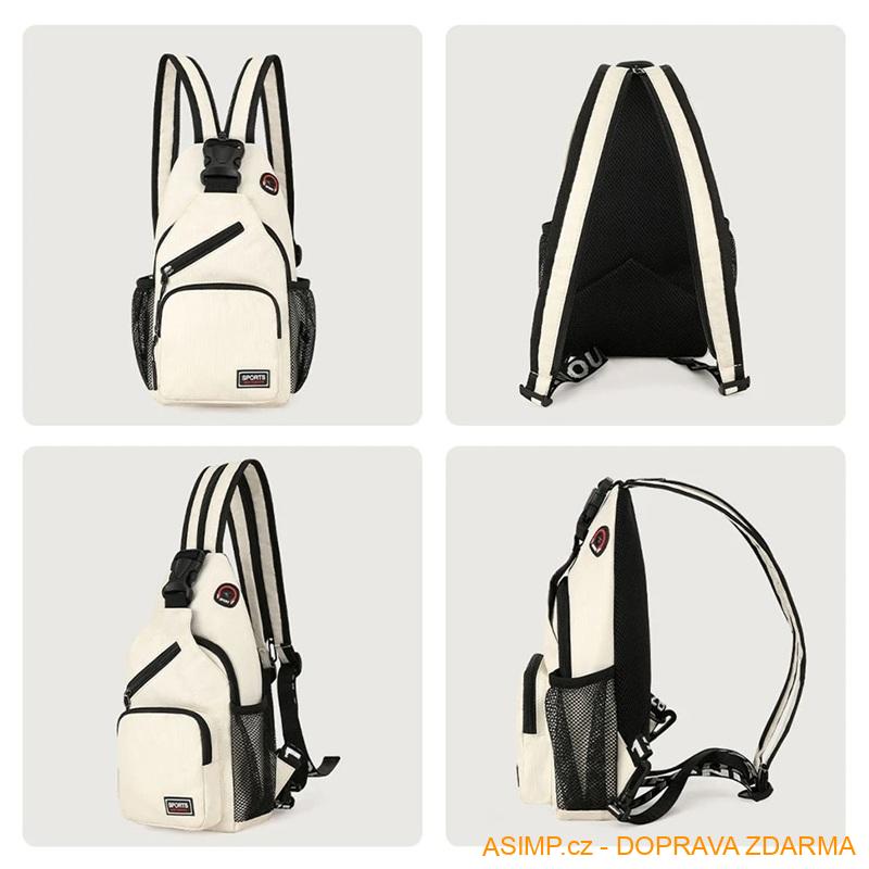 Dámská Crossbody taška - voděodolný batoh (barva tyrkysová) / A-004195 / DOPRAVA ZDARMA