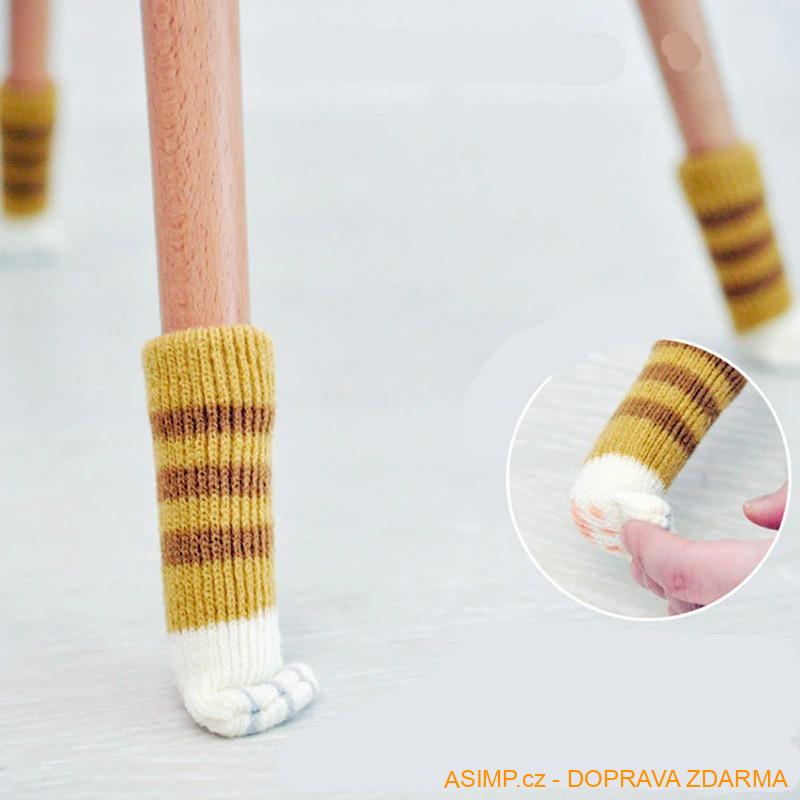 Ochranné ponožky na nohy od židle (4 ks) / A-000441 / DOPRAVA ZDARMA