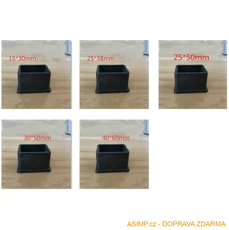 Ochranné špunty na židle (4 ks - 25 x 38 mm) / A-001485 / DOPRAVA ZDARMA