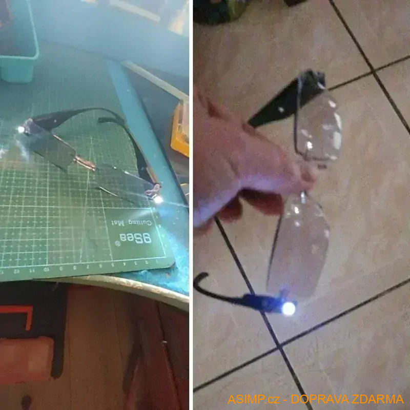 LED brýle na čtení s ochranou proti modrému světlu / A-004169 / DOPRAVA ZDARMA