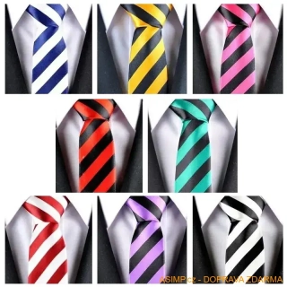 Pánská módní proužkovaná kravata / A-000612 / DOPRAVA ZDARMA