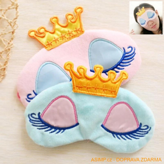 Oční maska na spaní - princezna / A-000917 / DOPRAVA ZDARMA