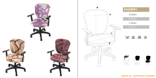 Potah na kancelářskou židli / A-001364