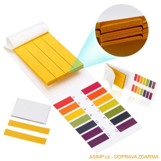 Testovací proužky pH (80 ks) / A-001289 / DOPRAVA ZDARMA