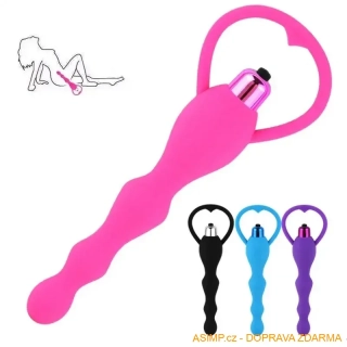 Anální korálkový vibrátor / A-000659 / DOPRAVA ZDARMA