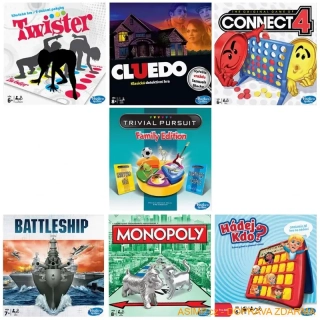 HASBRO - sada dětských deskových her (4 hry) / A24-000030b / DOPRAVA ZDARMA