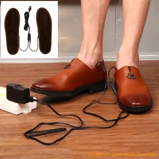 USB vyhřívané vložky do bot (1 pár) / A-001304 / DOPRAVA ZDARMA