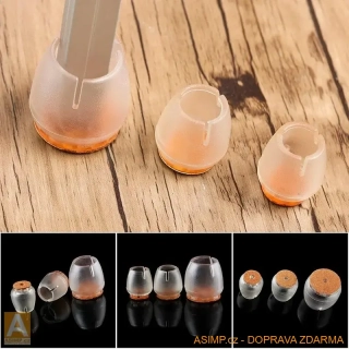 Ochranné špunty na nohy židle (16 ks) / A-001727 / DOPRAVA ZDARMA