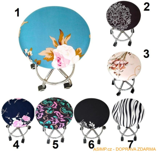 Kulatý potah na židli / A-001829 / DOPRAVA ZDARMA