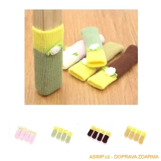 Ochranné ponožky na židle (4 ks) / A-000345 / DOPRAVA ZDARMA