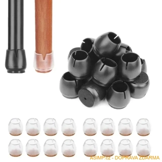 Protiskluzové špunty na nohy židle / A-001670 / DOPRAVA ZDARMA