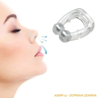 Nosní magnetická svorka proti chrápání / A-002192 / DOPRAVA ZDARMA