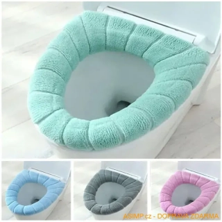 Teplý potah na záchodové prkénko / A-001650 / DOPRAVA ZDARMA