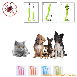 Pinzeta na odstraňování klíšťat (set 3 ks) / A-004180 / DOPRAVA ZDARMA