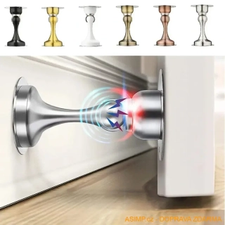 Magnetická dveřní zarážka z nerezové oceli / A-004093 / DOPRAVA ZDARMA