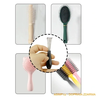 Čistič hřebenů & kartáčů - odstraňovač vlasů / A-004037 / DOPRAVA ZDARMA