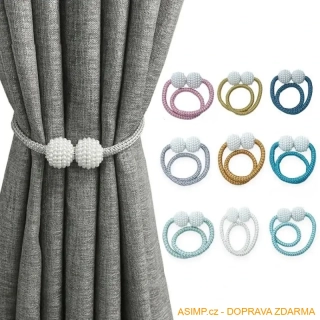 Magnetická spona - svorka závěsu / A-004090 / DOPRAVA ZDARMA
