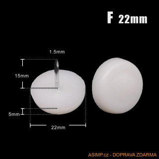 Ochranné špunty na nohy od židle (22 mm / 32 ks) / A-003099f / DOPRAVA ZDARMA