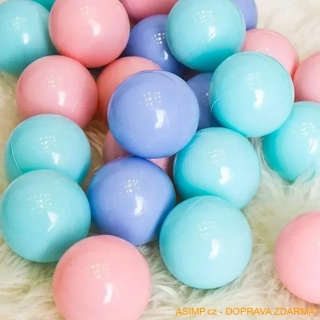 Barevné míčky do suchého bazénu (5,5 cm) / A-003191