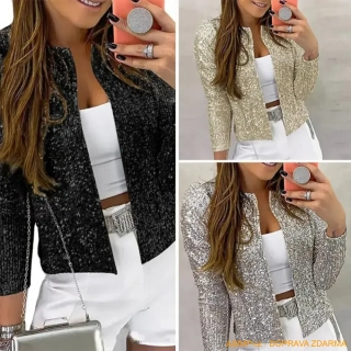 Dámská bunda s flitry