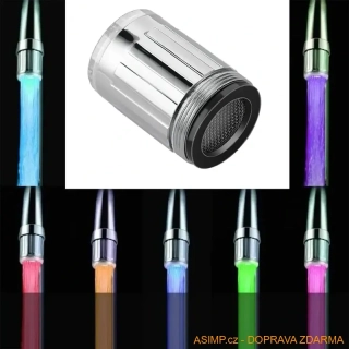 Svítící LED spořič vody měnící 7 barev / A-000274 / DOPRAVA ZDARMA