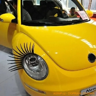 Okouzlující řasy na auto / A-000636 / DOPRAVA ZDARMA