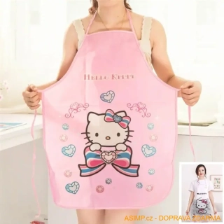 Dívčí kuchyňská zástěra - Hello Kitty / A-000551 / DOPRAVA ZDARMA