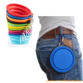  Přenosná skládací silikonová miska pro psy / A-001976 / DOPRAVA ZDARMA