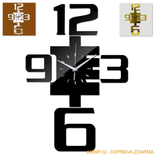 Nástěnné nalepovací hodiny / A-002273 / DOPRAVA ZDARMA