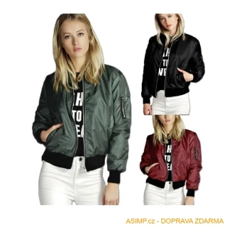 Dámská bunda - bomber / A-004064 / DOPRAVA ZDARMA